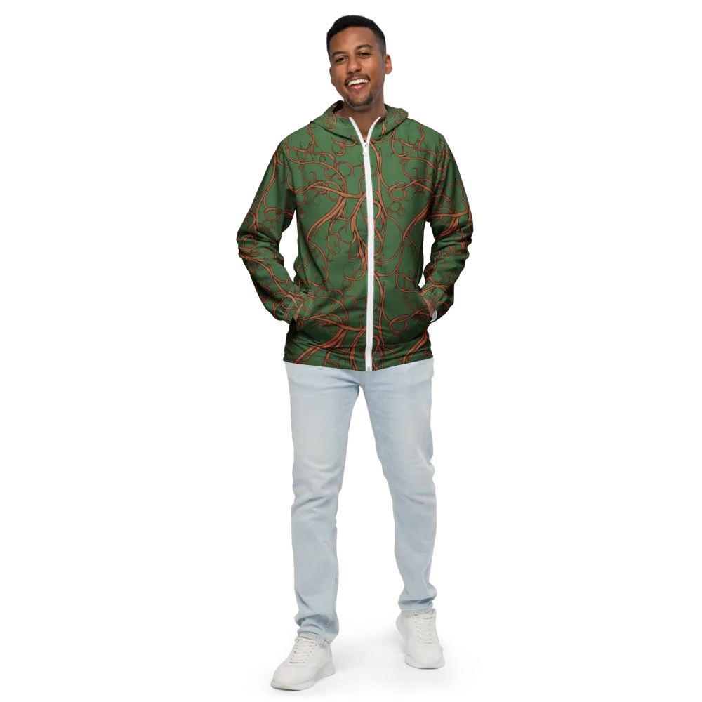 Copperwild Vines on Men's Windbreaker — Front