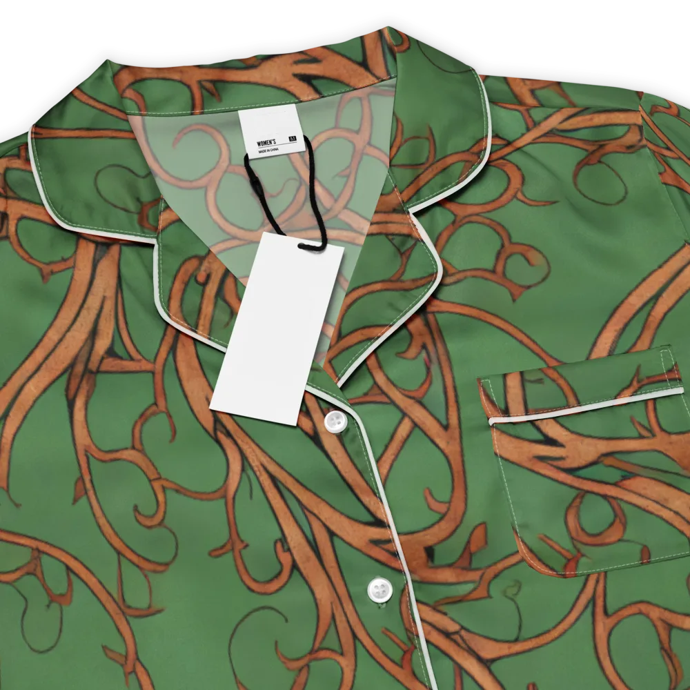 Copperwild Vines on Women's Short Sleeve Pajama Top — Product details