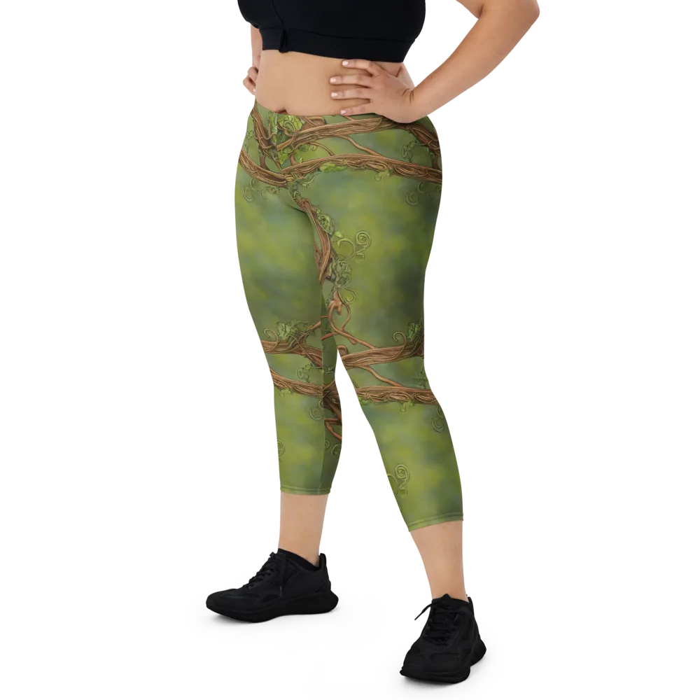 Vineyard Reverie on Capri Leggings — Front