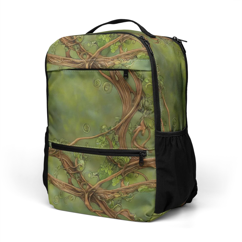 Vineyard Reverie on Utility Backpack — Left Front