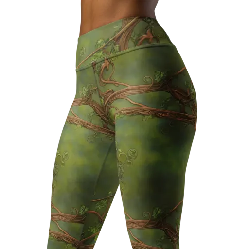 Vineyard Reverie on a Yoga Leggings