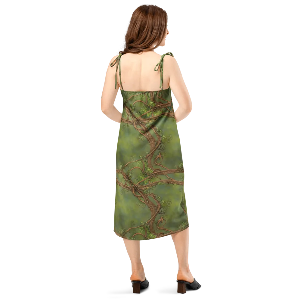 Vineyard Reverie on Slip Dress — Back