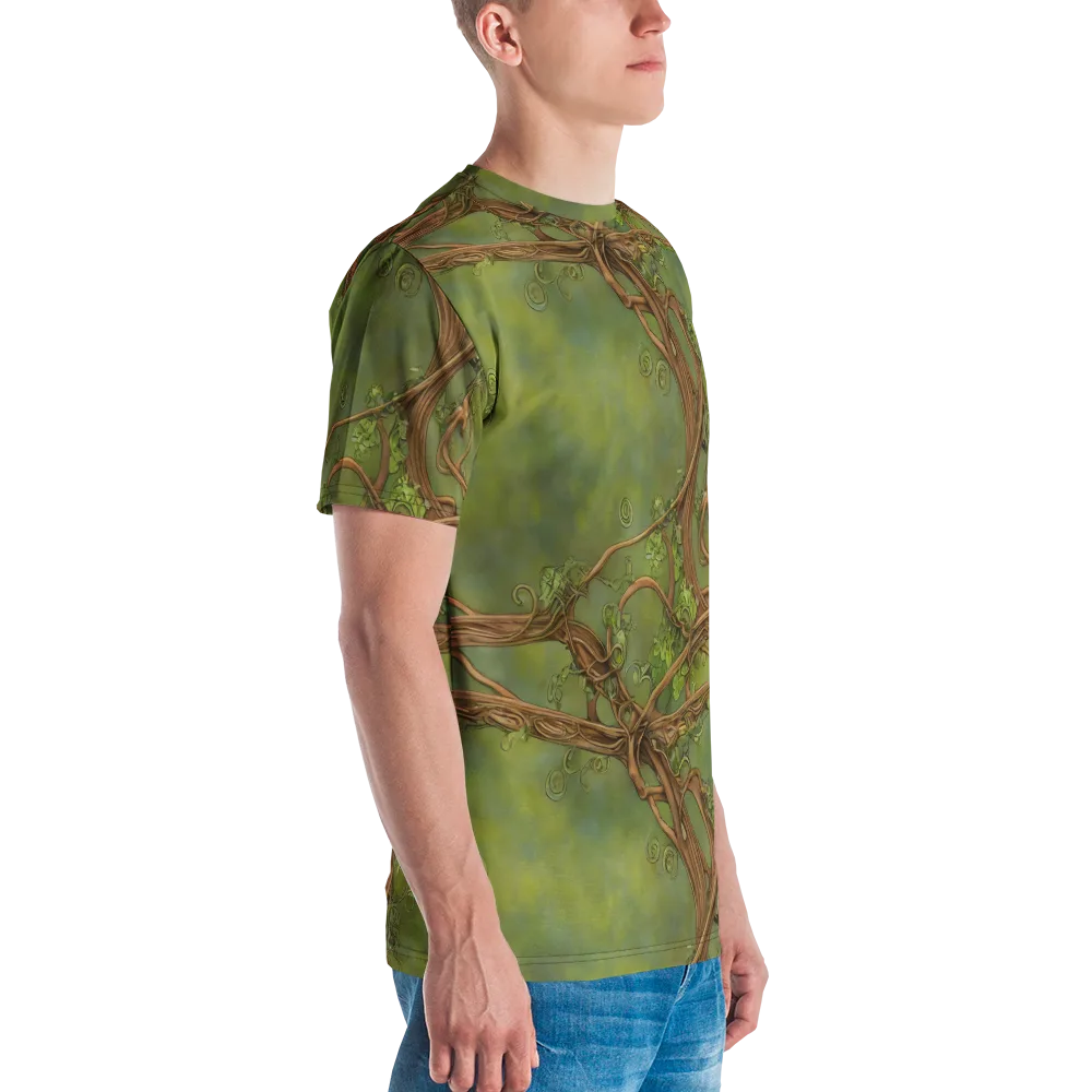 Vineyard Reverie on Men's Crew Neck T-Shirt — Right