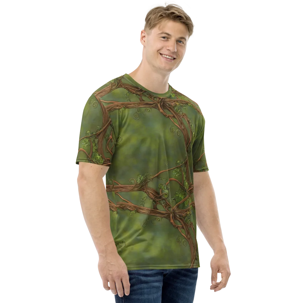 Vineyard Reverie on Men's Crew Neck T-Shirt — Right