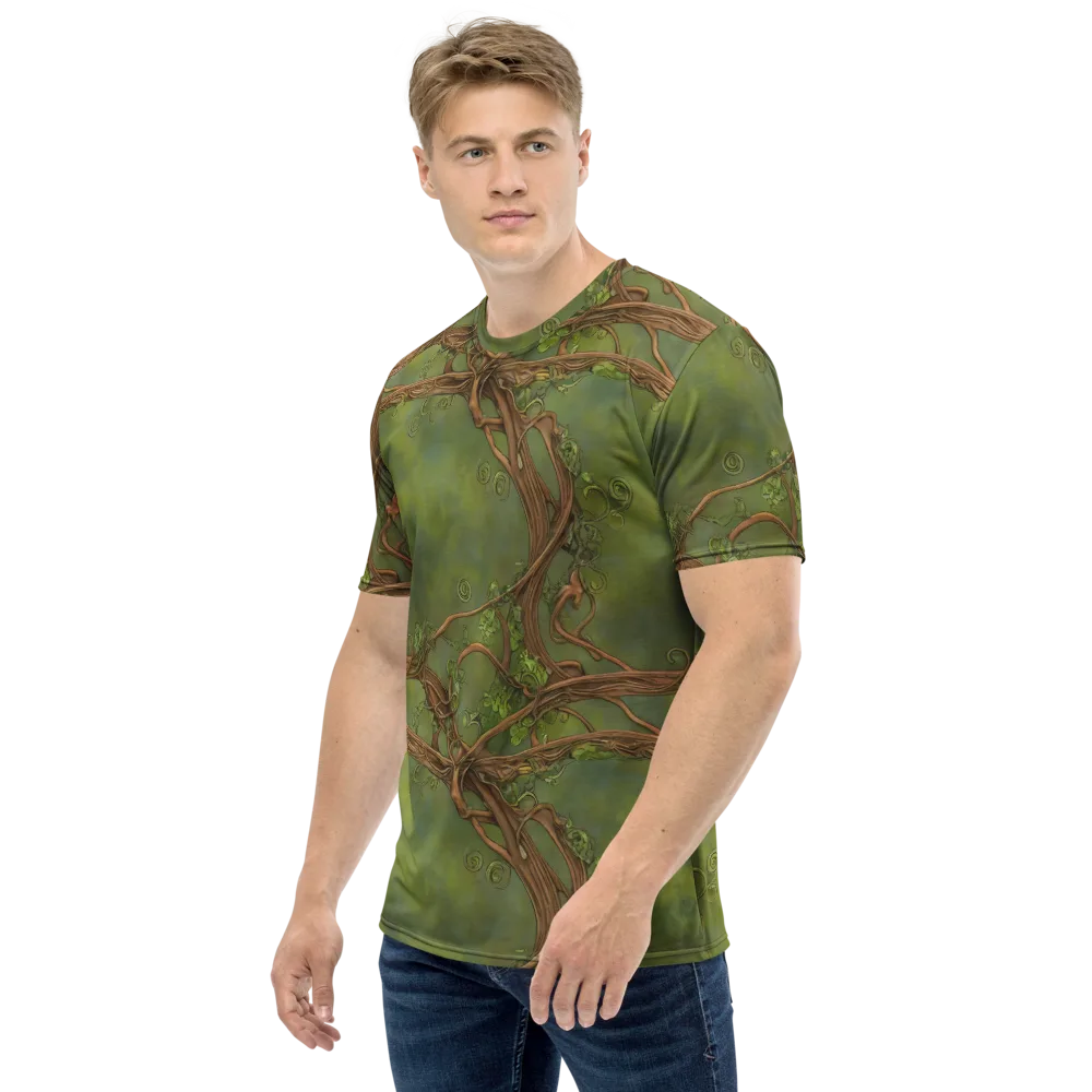 Vineyard Reverie on Men's Crew Neck T-Shirt — Left