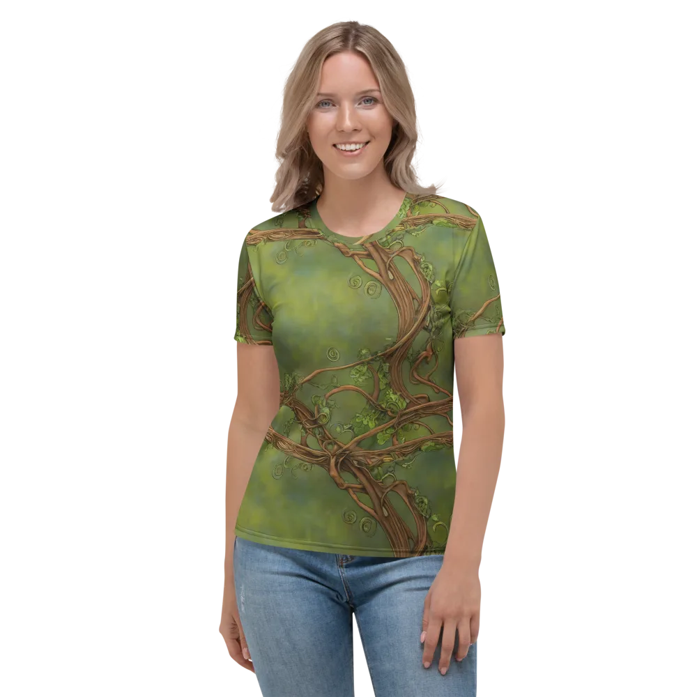 Vineyard Reverie on Women's Crew Neck T-Shirt — Front