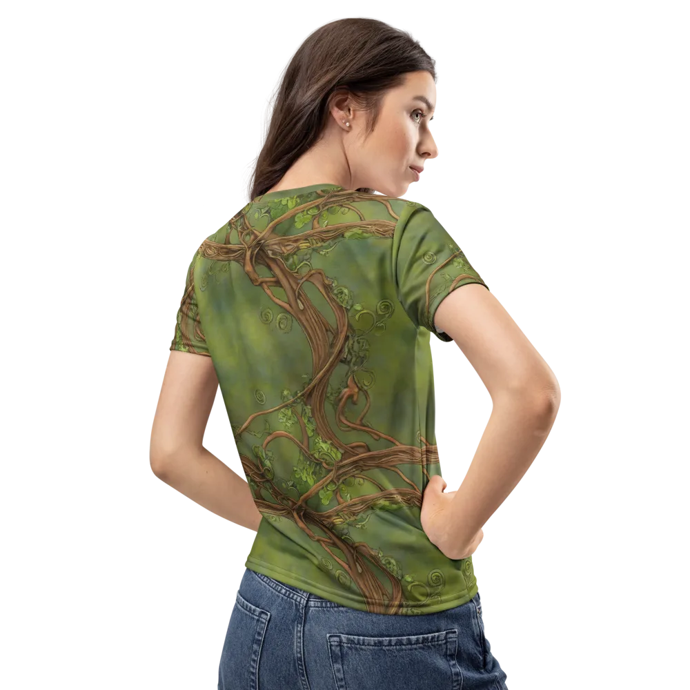 Vineyard Reverie on Women's Crew Neck T-Shirt — Back