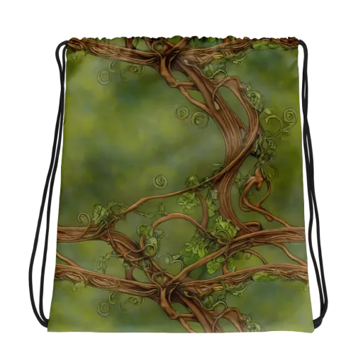Vineyard Reverie on a Drawstring Bag