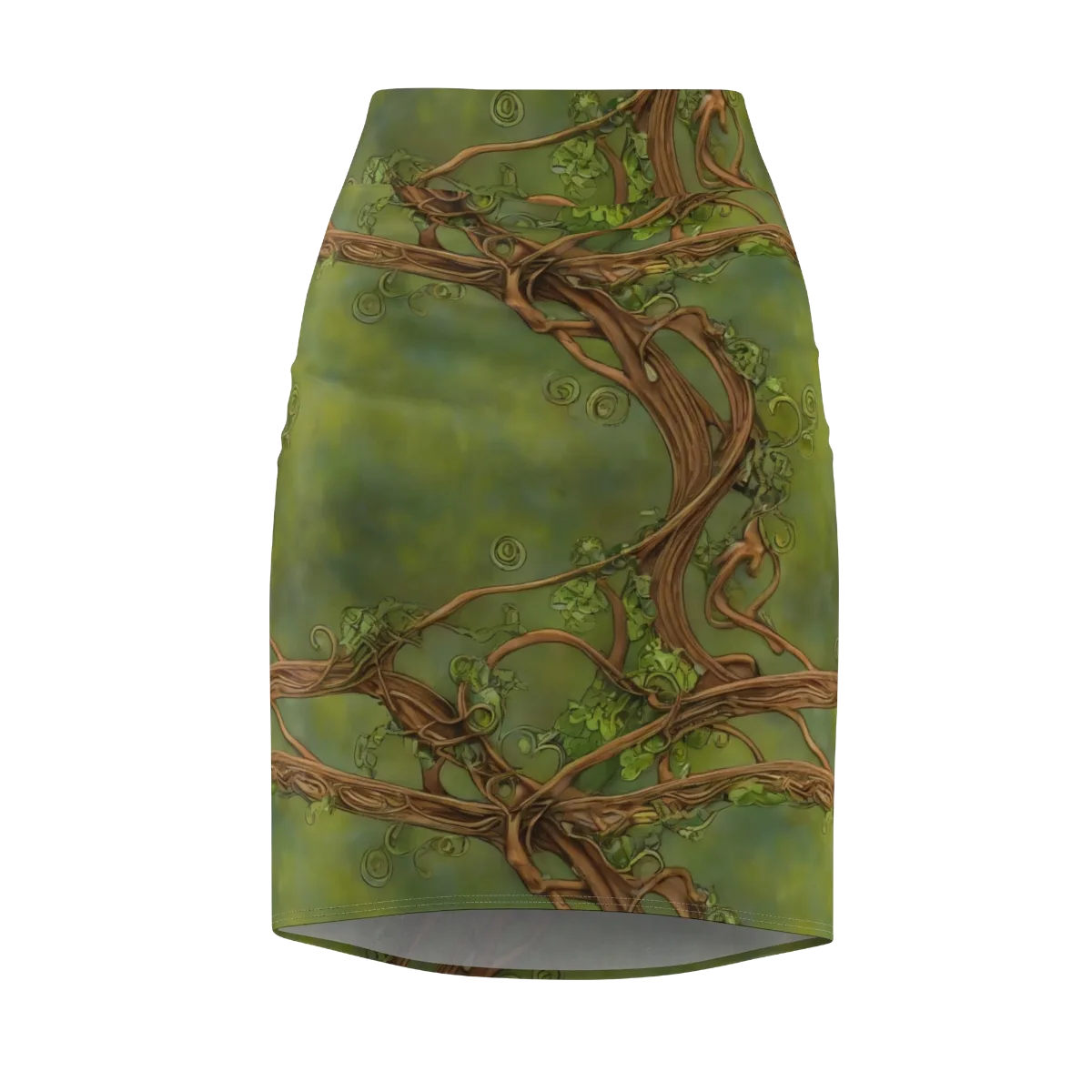 Vineyard Reverie on Pencil Skirt — Front