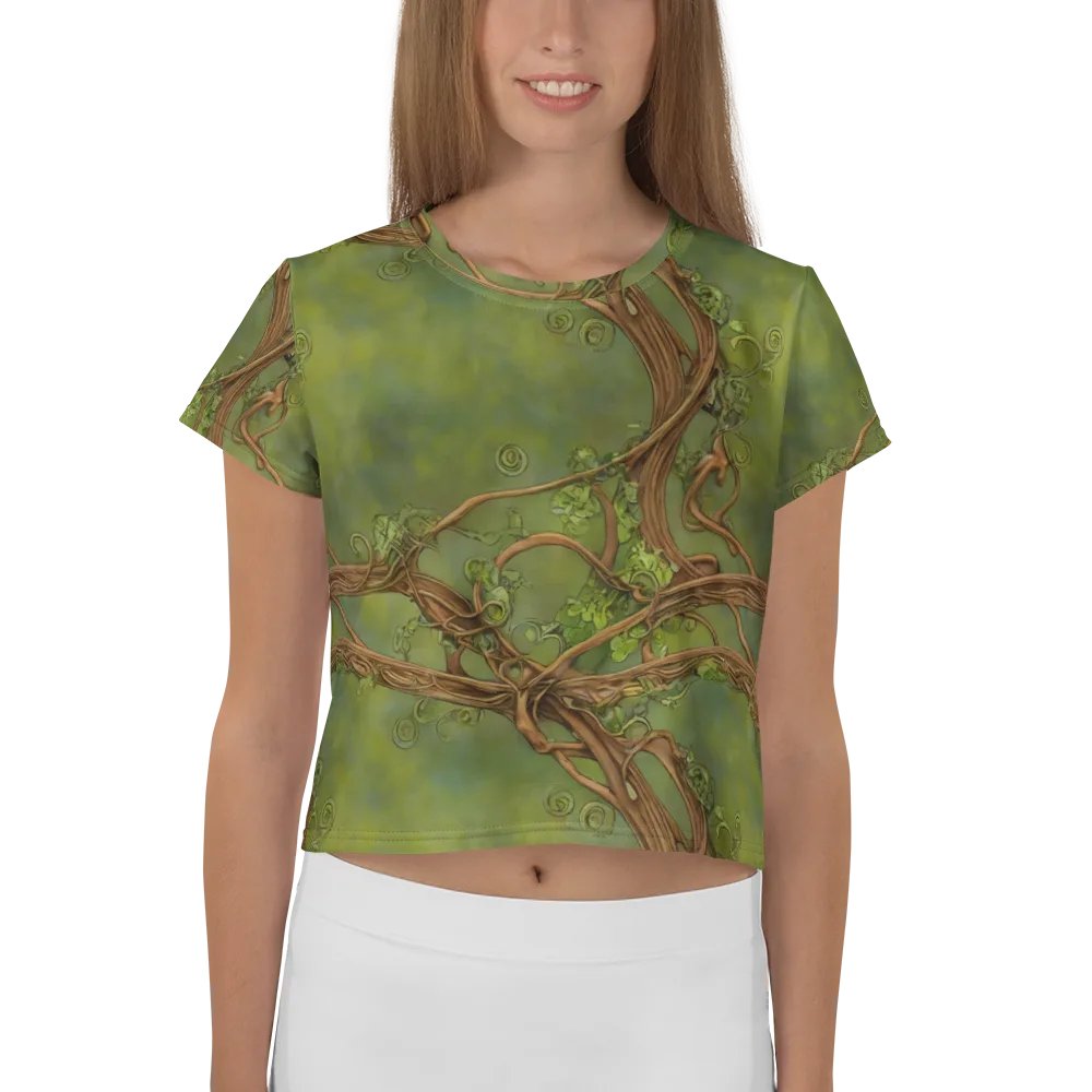 Vineyard Reverie on Crop Tee — Front