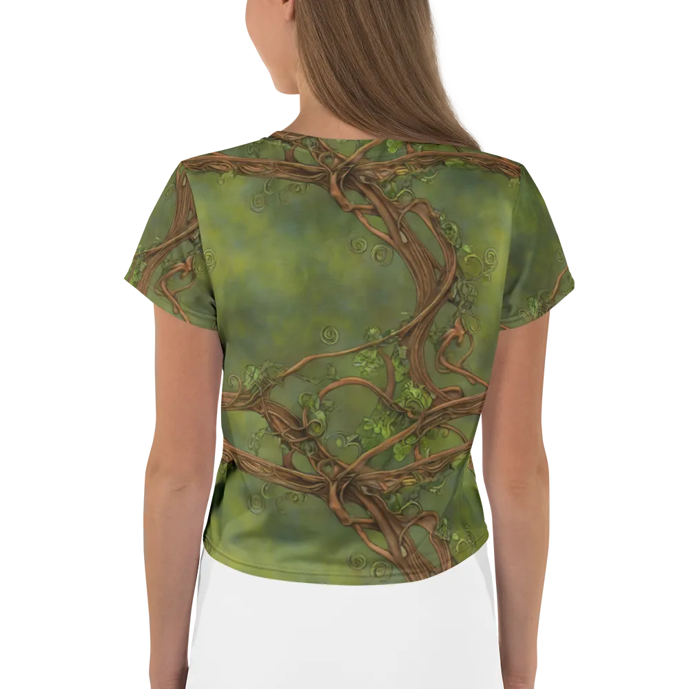 Vineyard Reverie on Crop Tee — Back