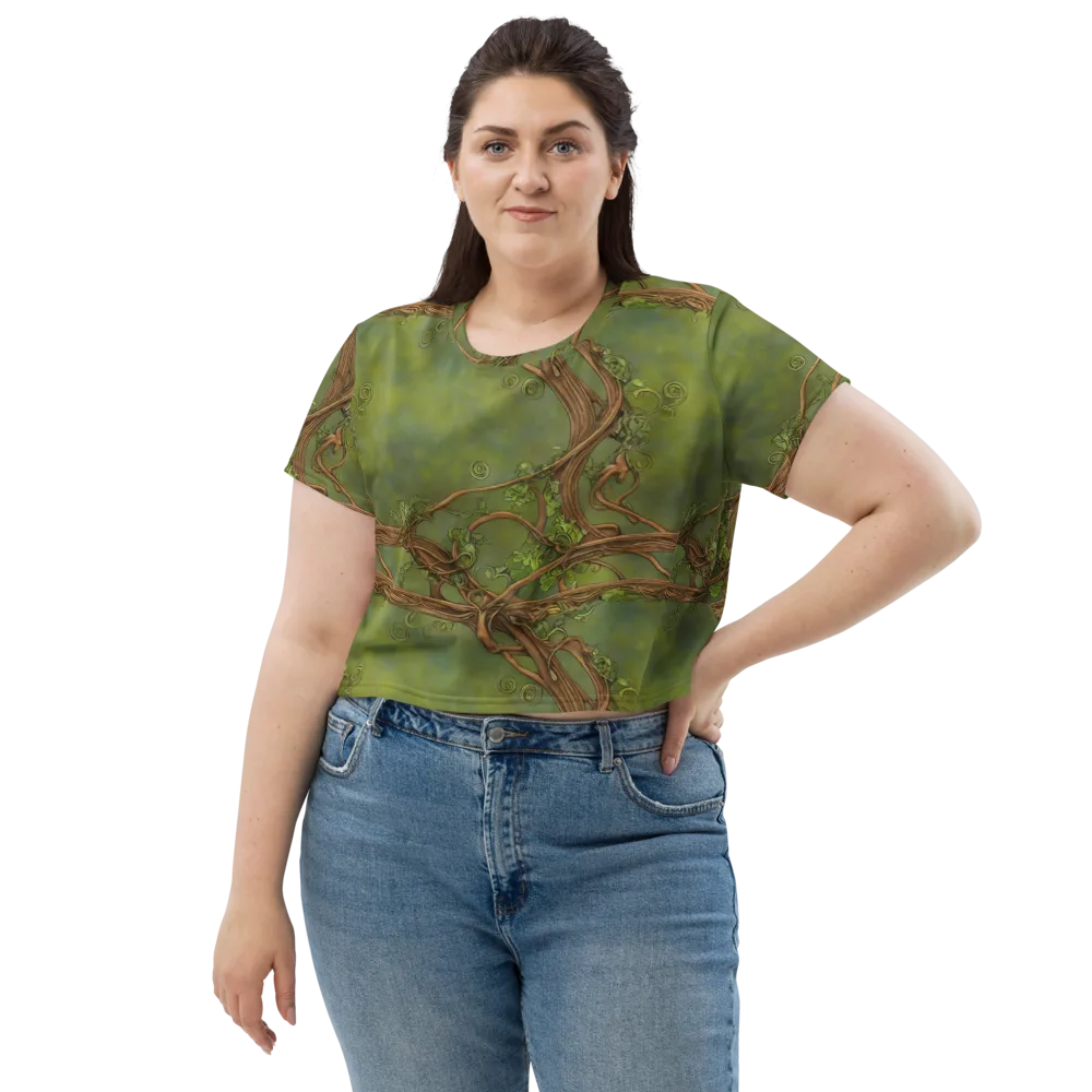 Vineyard Reverie on Crop Tee — Front