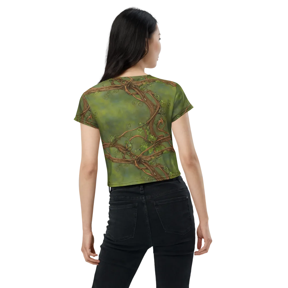 Vineyard Reverie on Crop Tee — Back