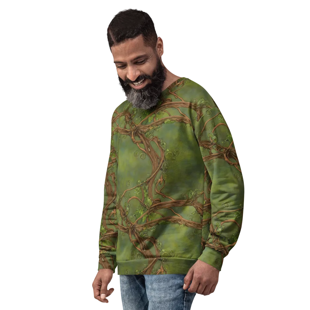 Vineyard Reverie on Sweatshirt — Left Front