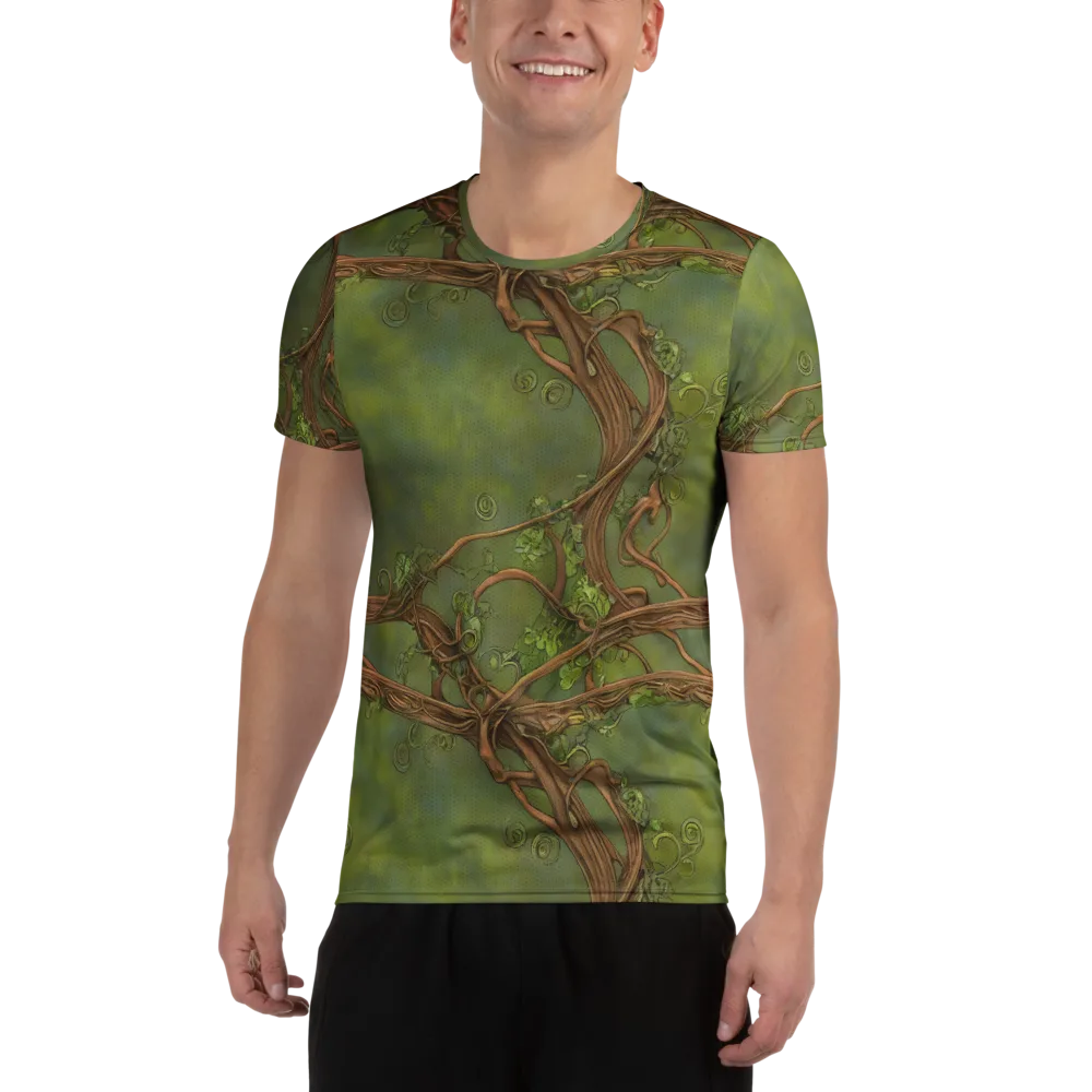 Vineyard Reverie on Men's Athletic T-Shirt — Front