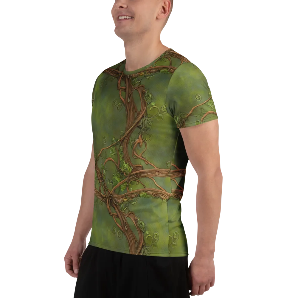 Vineyard Reverie on Men's Athletic T-Shirt — Left