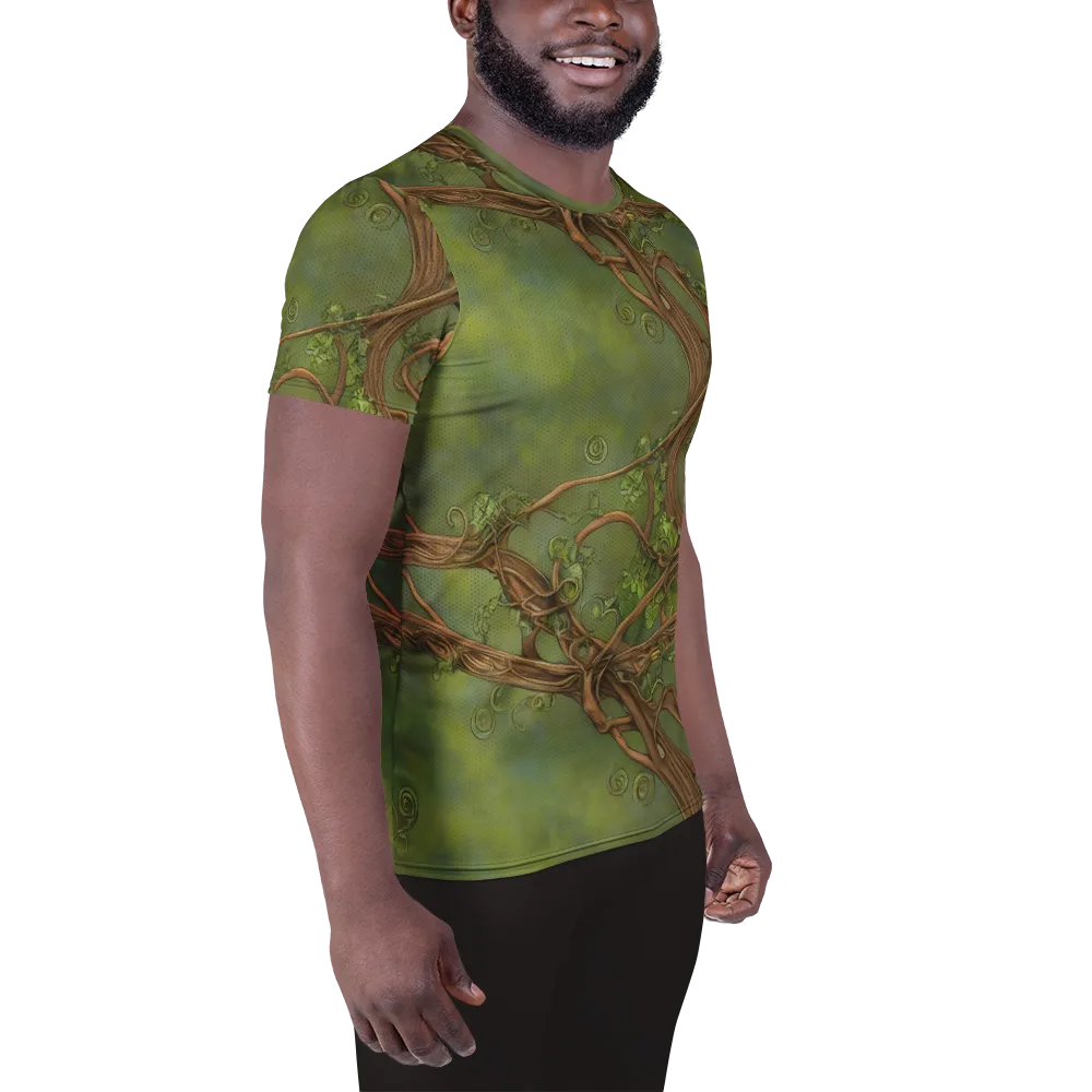 Vineyard Reverie on Men's Athletic T-Shirt — Right
