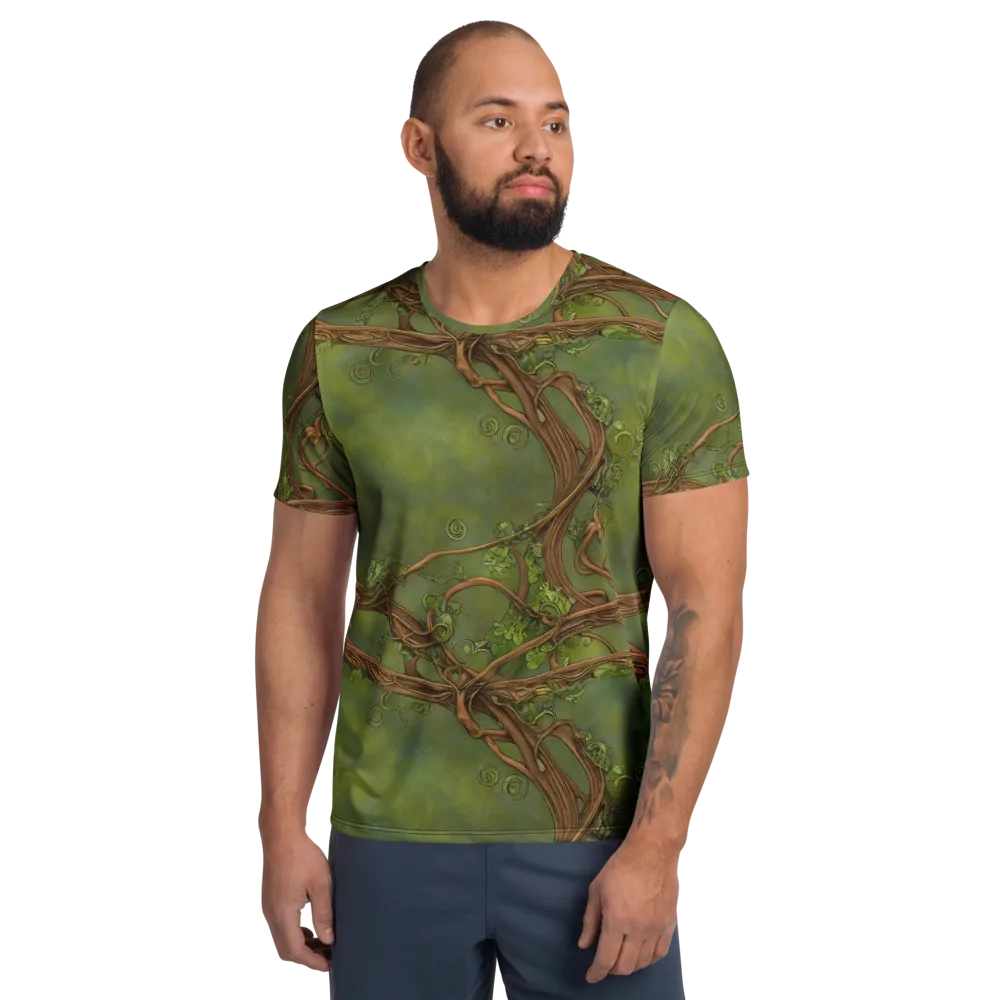 Vineyard Reverie on Men's Athletic T-Shirt — Front