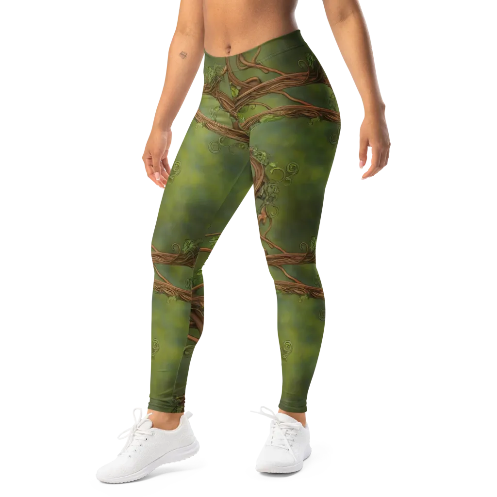 Vineyard Reverie on Leggings — Left Front