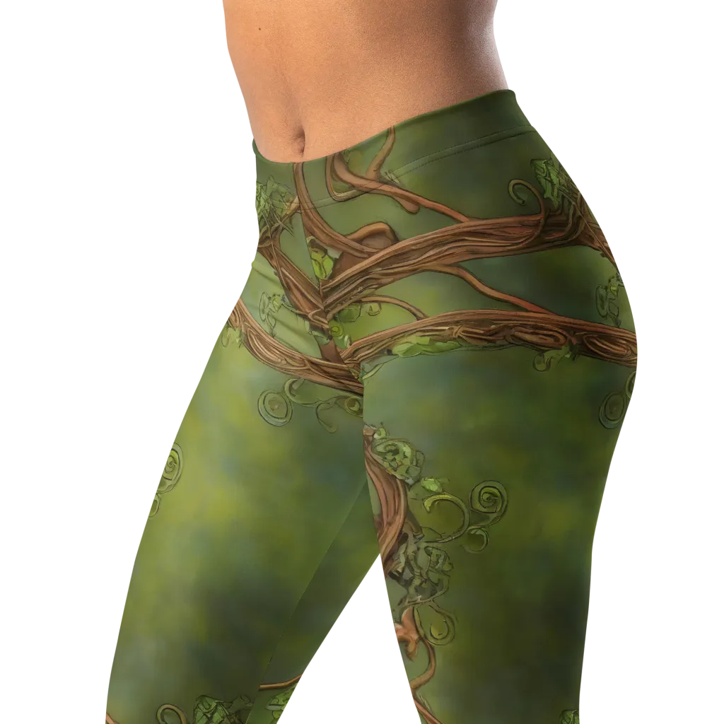Vineyard Reverie on Leggings — Left Front