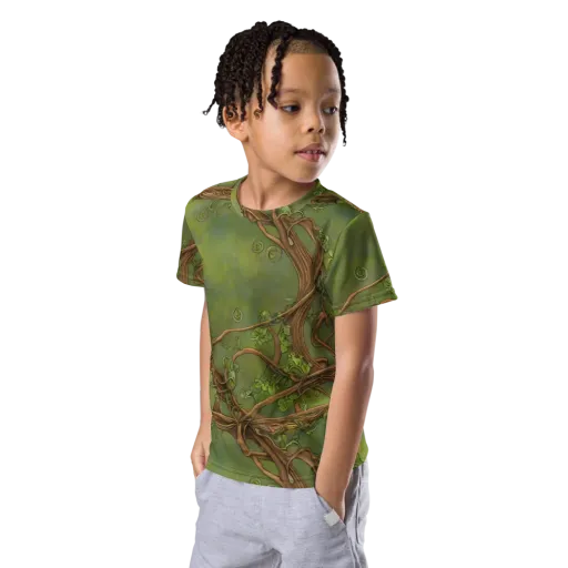 Vineyard Reverie on a Kids Crew Neck T-Shirt