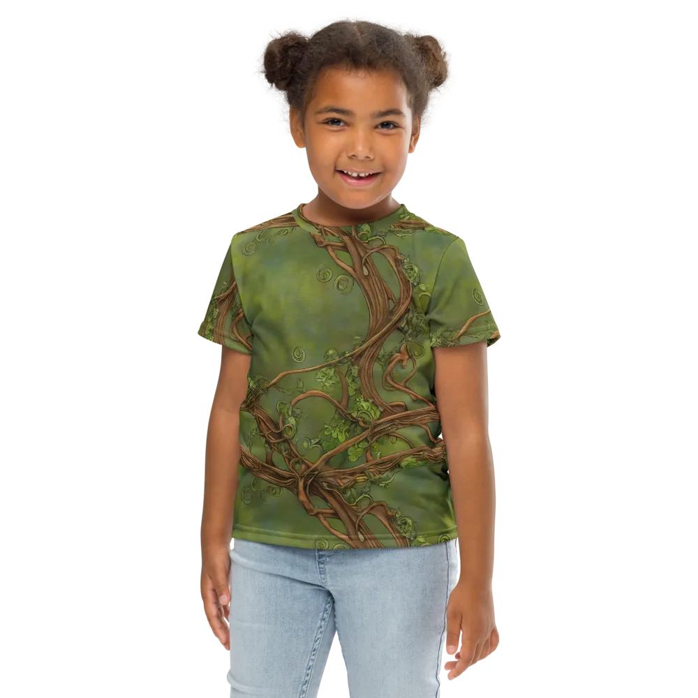 Vineyard Reverie on Kids Crew Neck T-Shirt — Front