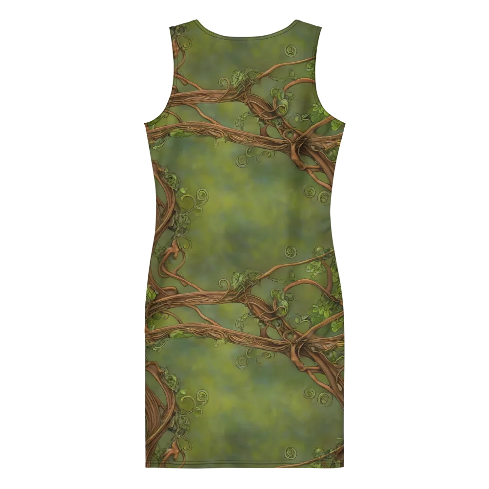 Vineyard Reverie on Bodycon Dress — Back