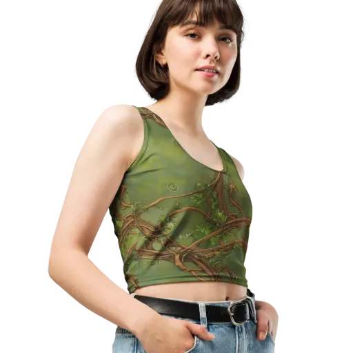 Vineyard Reverie on a Crop Top