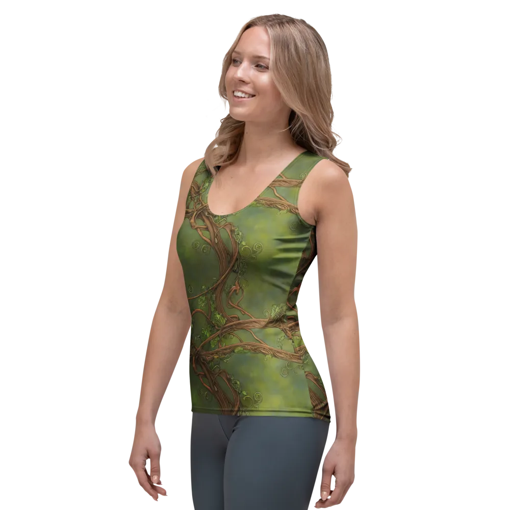 Vineyard Reverie on Women's Tank Top — Left Front