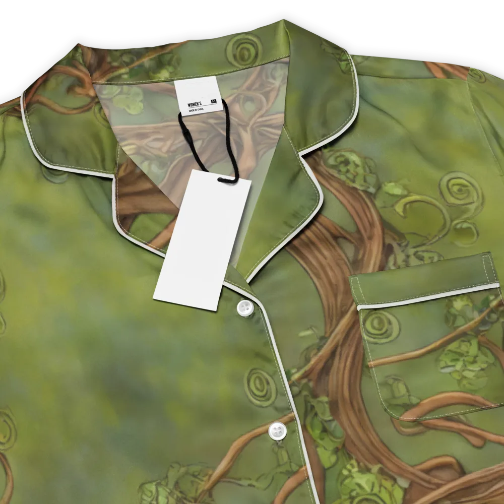 Vineyard Reverie on Women's Short Sleeve Pajama Top — Product details
