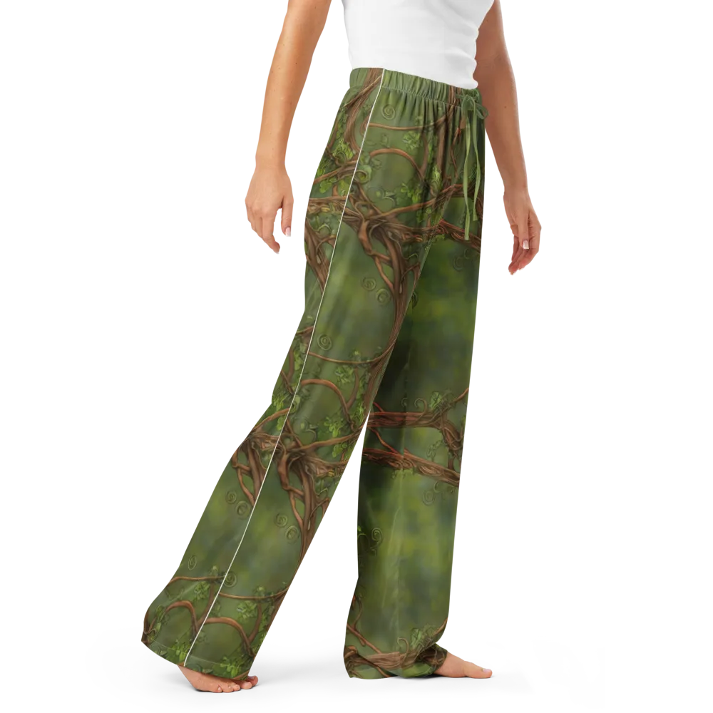 Vineyard Reverie on Women's Pajama Pants — Right Front