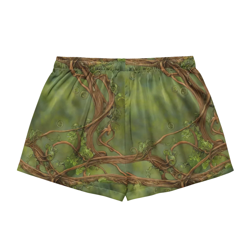 Vineyard Reverie on Women's Pajama Shorts — Back