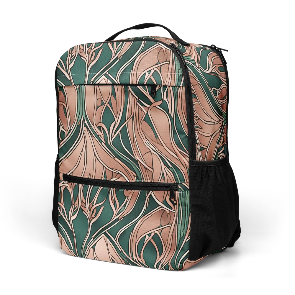 Rosewater Nouveau on Utility Backpack — Left Front