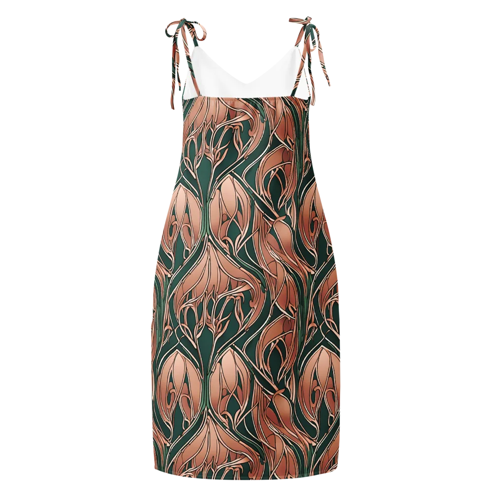Rosewater Nouveau on Slip Dress — Back