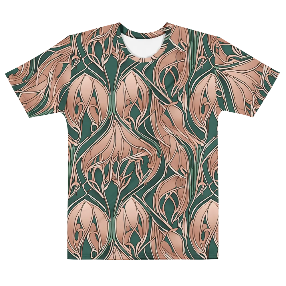 Rosewater Nouveau on Men's Cotton Crew Neck T-Shirt — Front