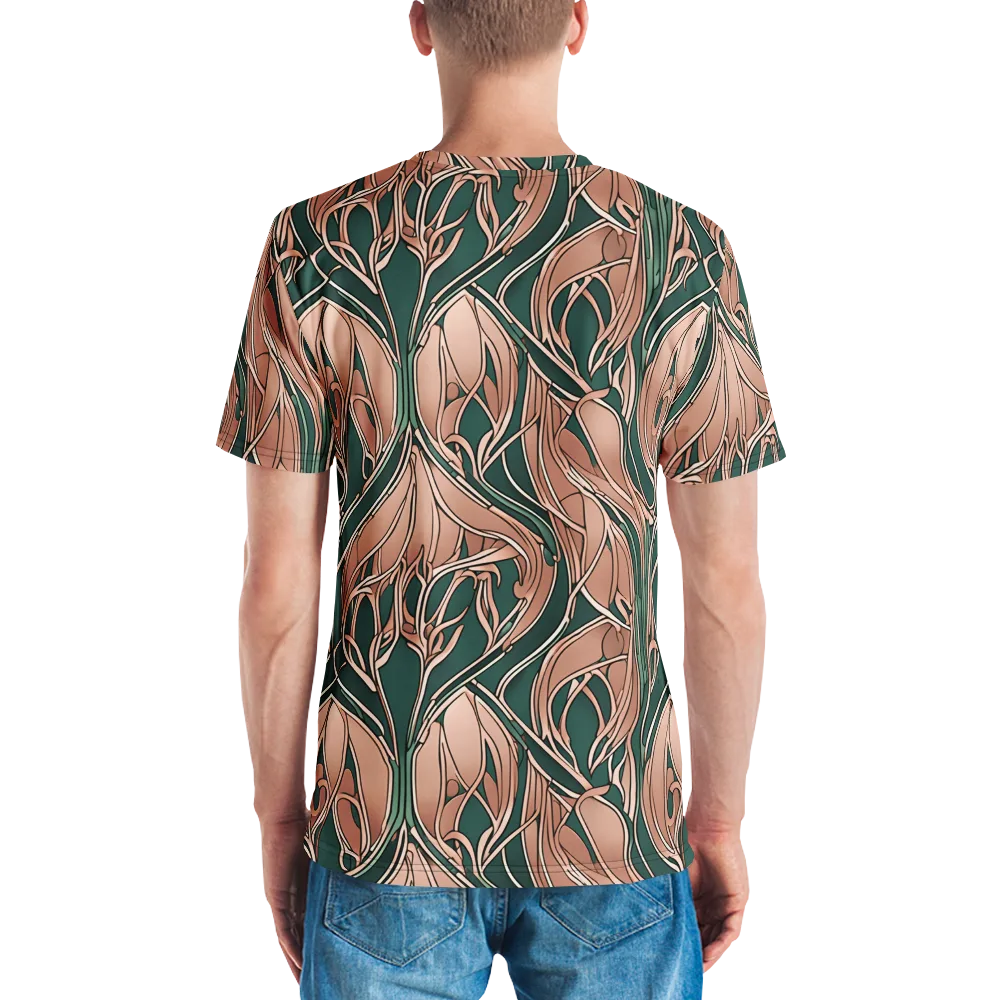 Rosewater Nouveau on Men's Crew Neck T-Shirt — Back