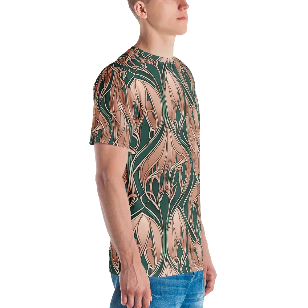 Rosewater Nouveau on Men's Crew Neck T-Shirt — Right