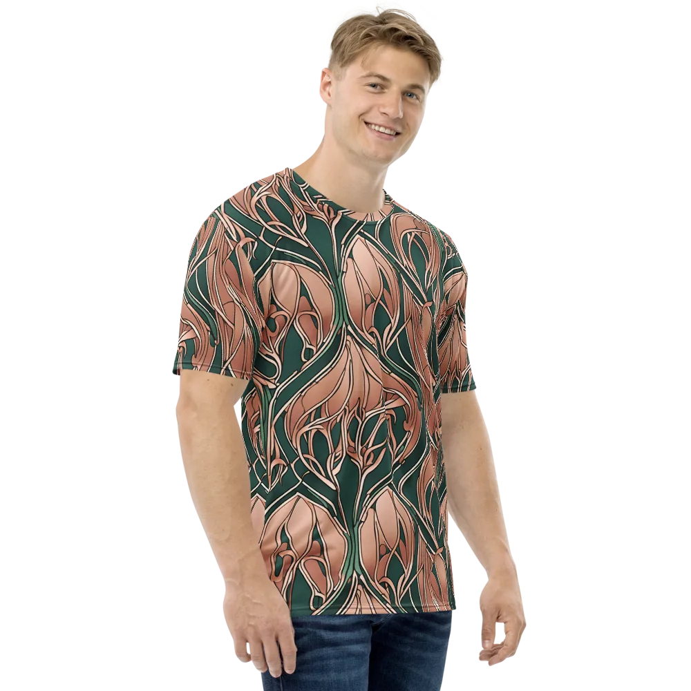 Rosewater Nouveau on Men's Crew Neck T-Shirt — Right