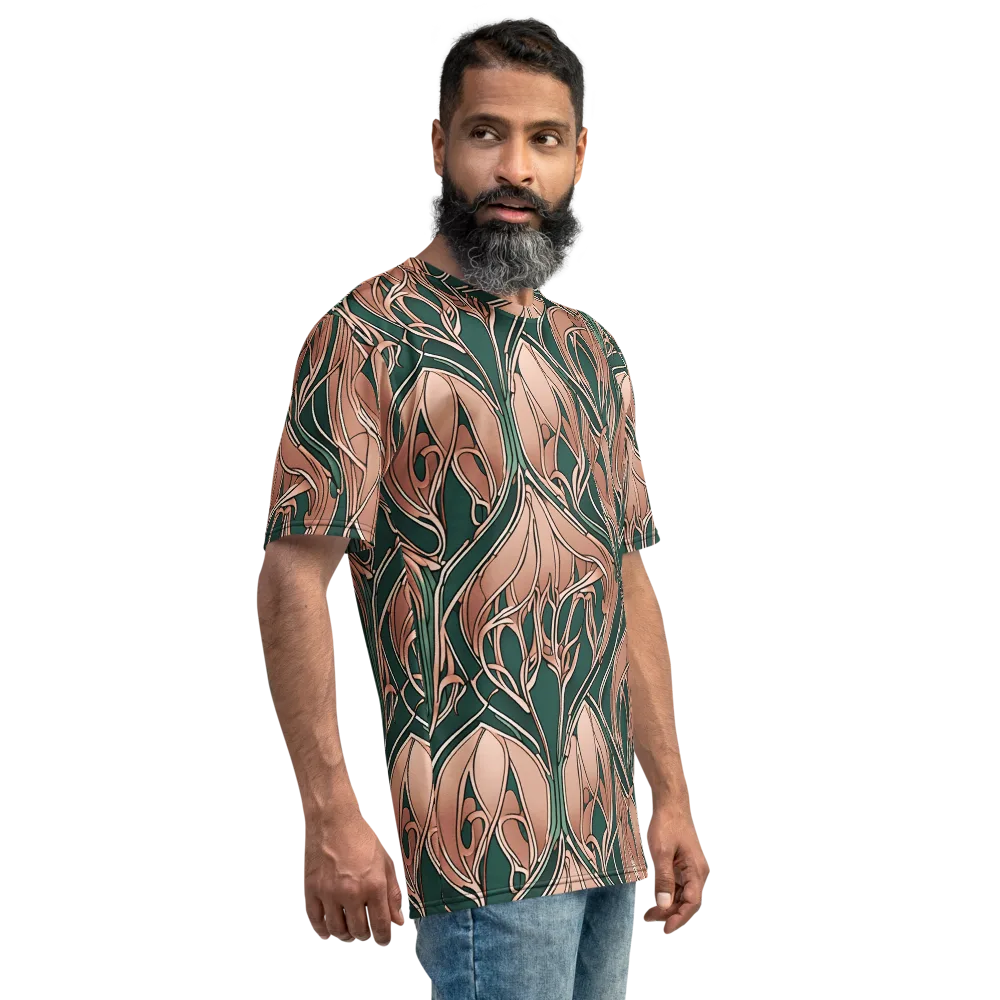Rosewater Nouveau on Men's Crew Neck T-Shirt — Right