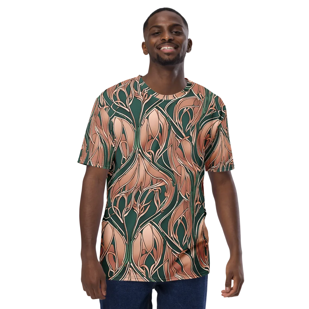 Rosewater Nouveau on Men's Crew Neck T-Shirt — Front