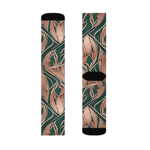 Rosewater Nouveau on a Socks