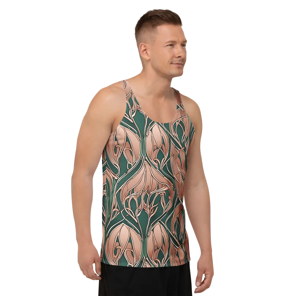 Rosewater Nouveau on Men's Tank Top — Right Front