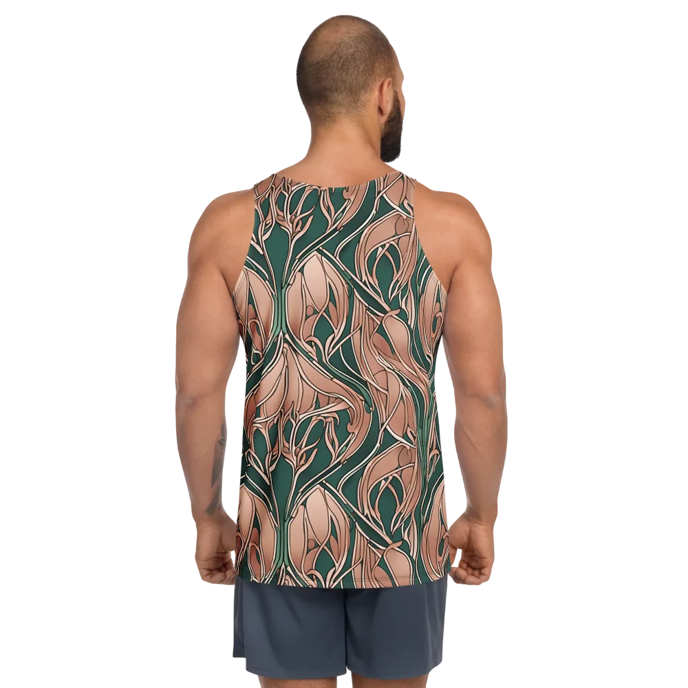 Rosewater Nouveau on Men's Tank Top — Back