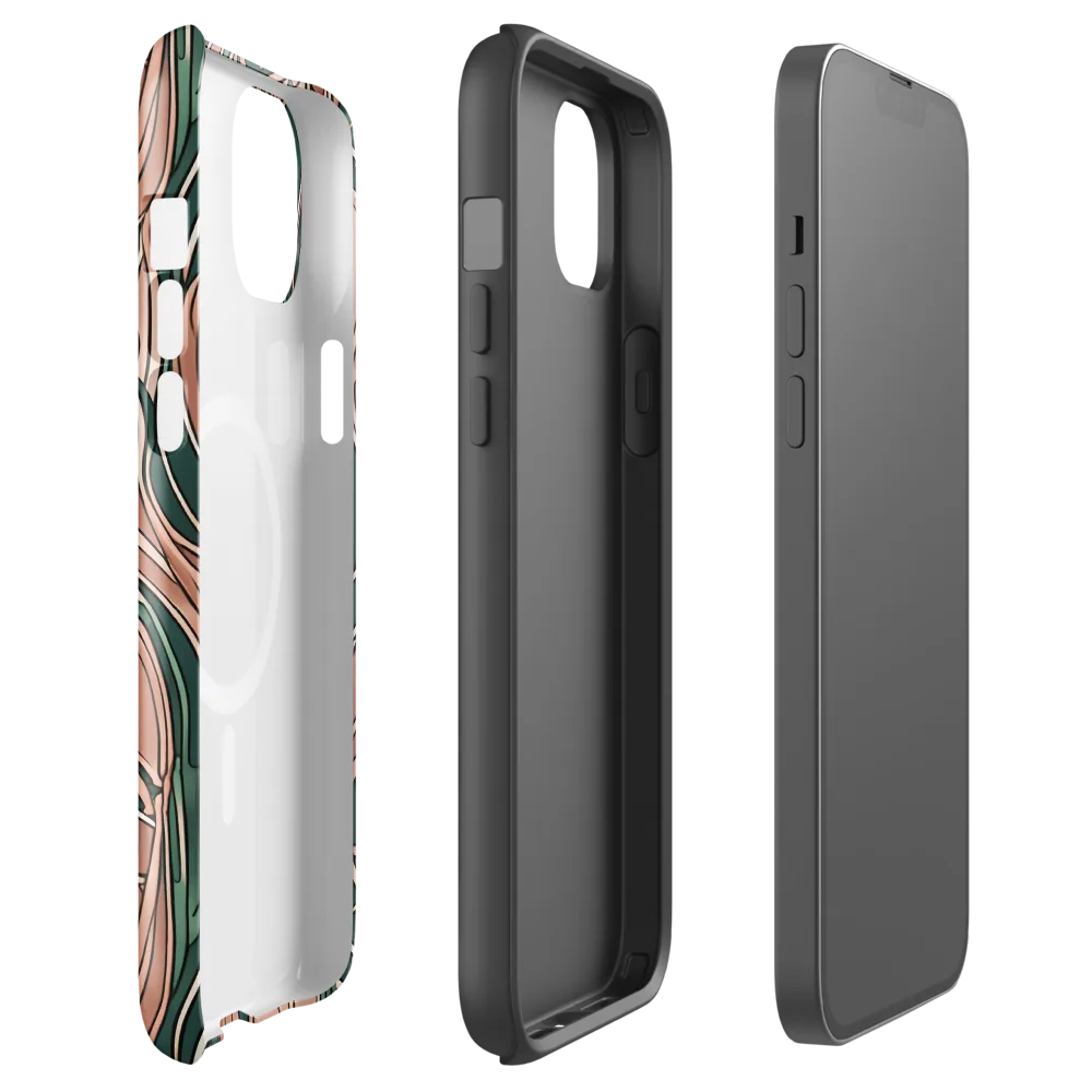 Rosewater Nouveau on MagSafe Tough Case for iPhone® — Front