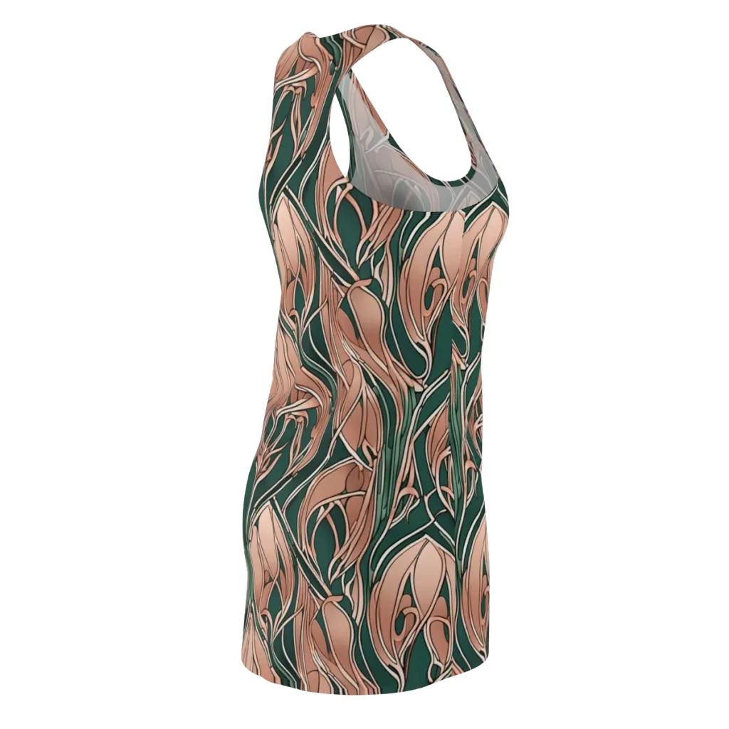 Rosewater Nouveau on Racerback Dress — Back Side