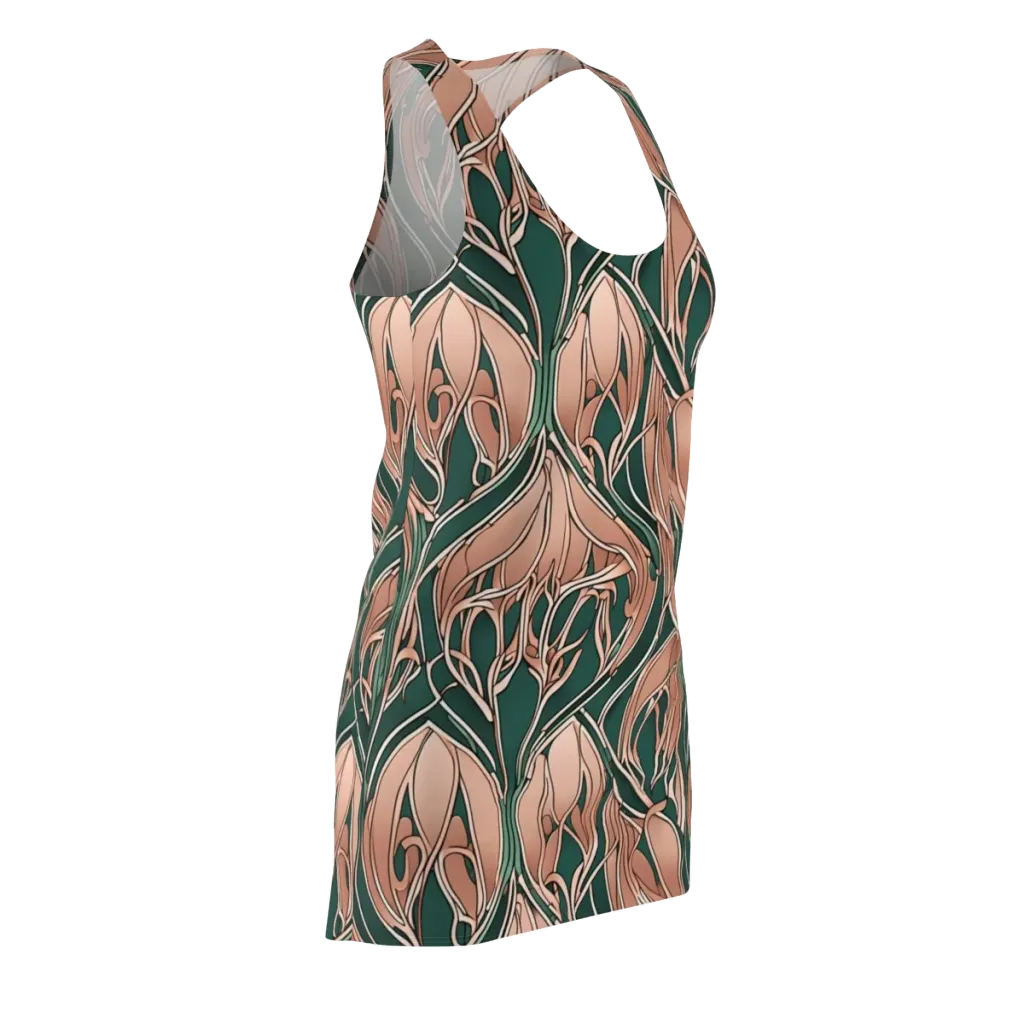 Rosewater Nouveau on Racerback Dress — Front Side