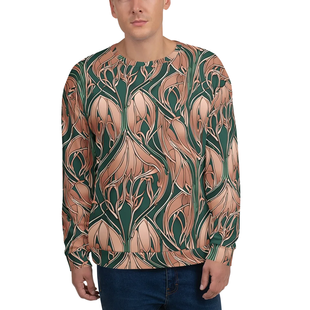 Rosewater Nouveau on Sweatshirt — Front