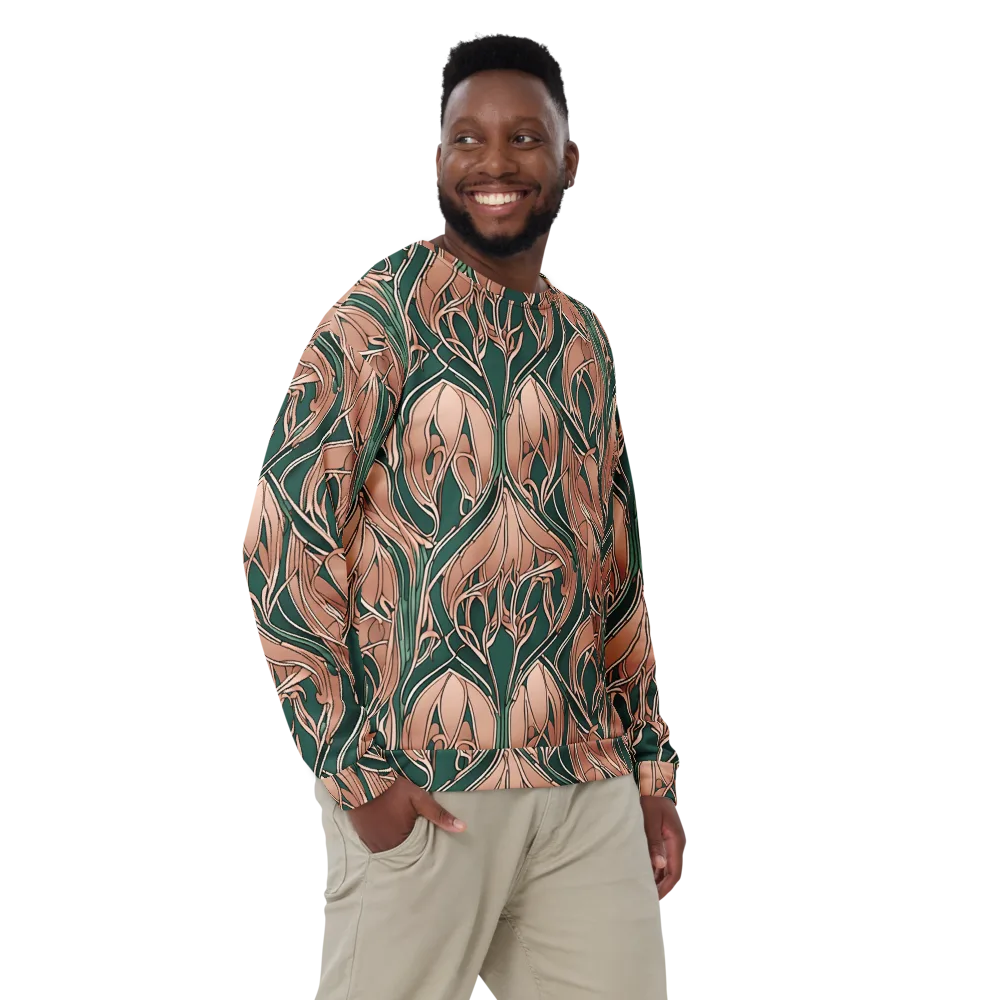 Rosewater Nouveau on Sweatshirt — Front