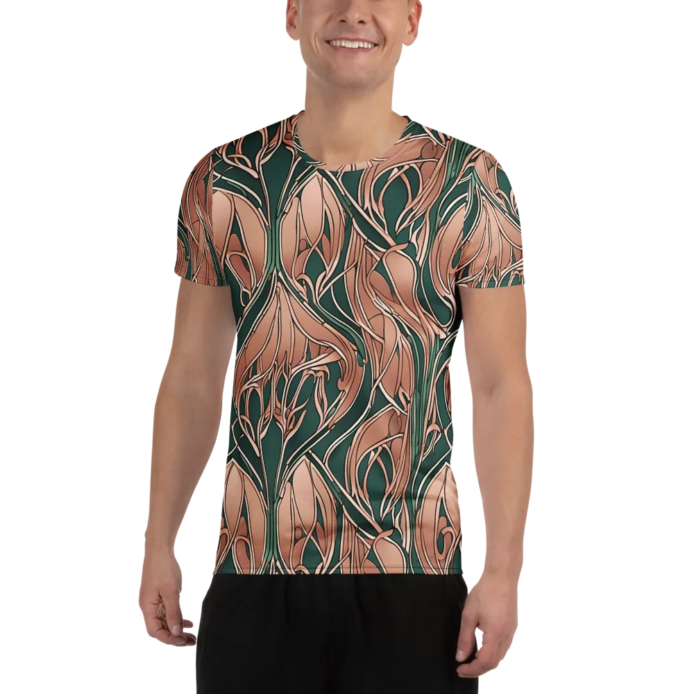 Rosewater Nouveau on Men's Athletic T-Shirt — Front