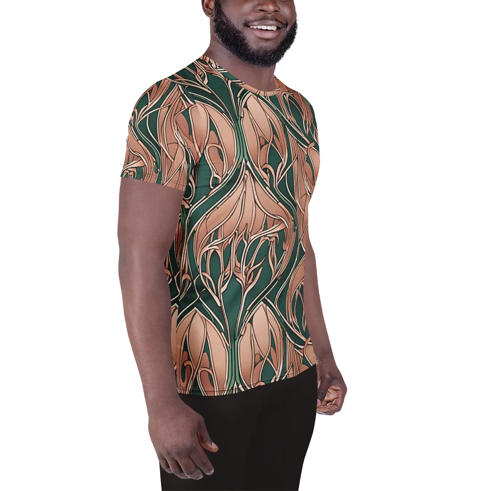 Rosewater Nouveau on Men's Athletic T-Shirt — Right